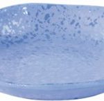 INDIGO MINERAL CRACKLE GLAZE MELAMINE PLATE 205X43MM